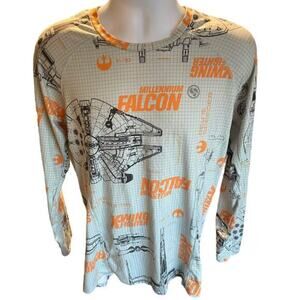Climate Smart Base layer Starwars Millennium Falcon Cold Weather Shirt Size L
